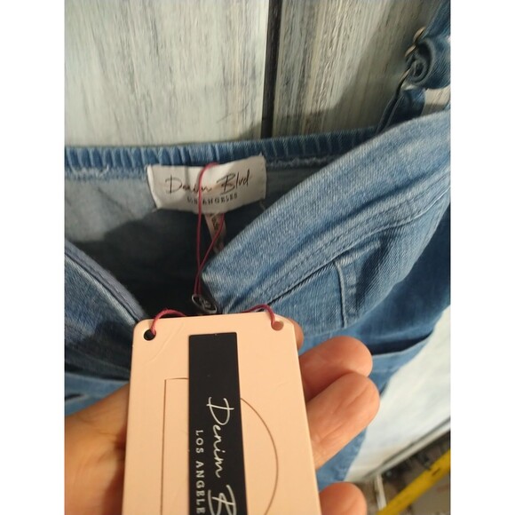 Denham Boulevard Los Angeles Adjustable Zip Romper Jumpsuit Medium Nwt Y2K Boho - Picture 7 of 14